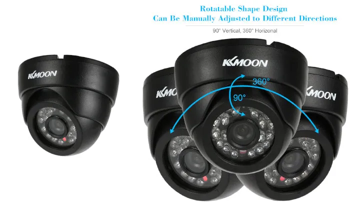 1200TVL Surveillance Camera Security CCTV Indoor Night Vision 1/3 In CMOS IR-CUT NTSC System