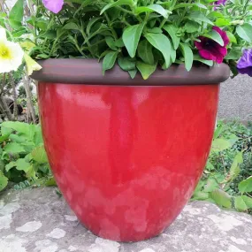 51cm Belair Planter Post Box Red Plant Pot