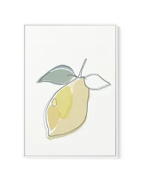 Abstract Limone | Framed Canvas Art Print