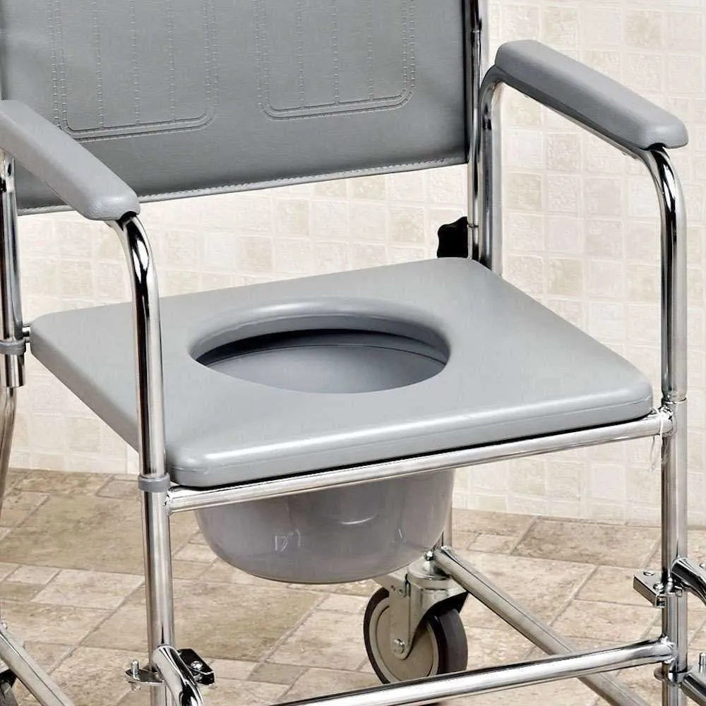 Adjustable Wheeled Commode