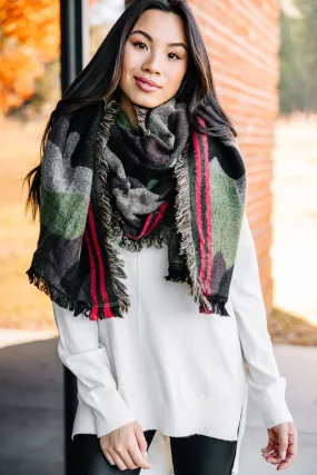 Always In Sight Green Camo Scarf