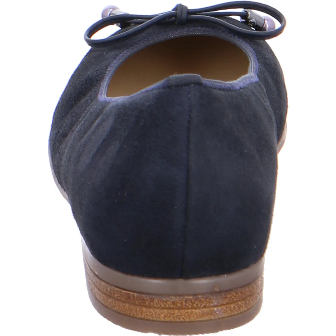 Ara Ladies Pump Shoe Navy suede