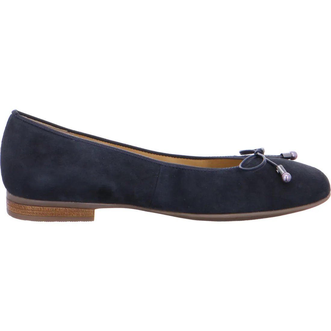 Ara Ladies Pump Shoe Navy suede