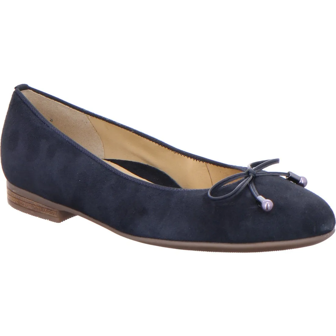 Ara Ladies Pump Shoe Navy suede