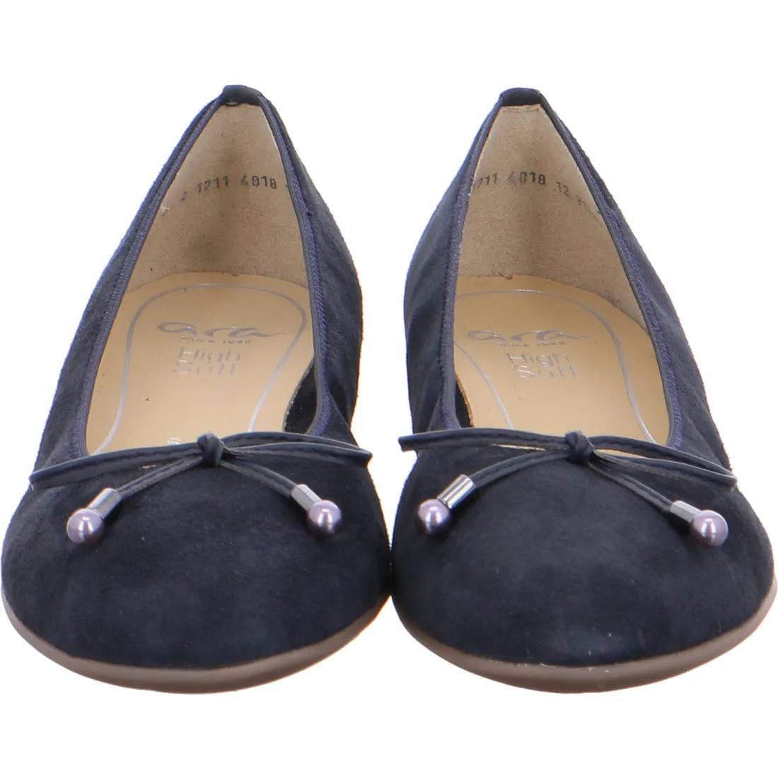 Ara Ladies Pump Shoe Navy suede