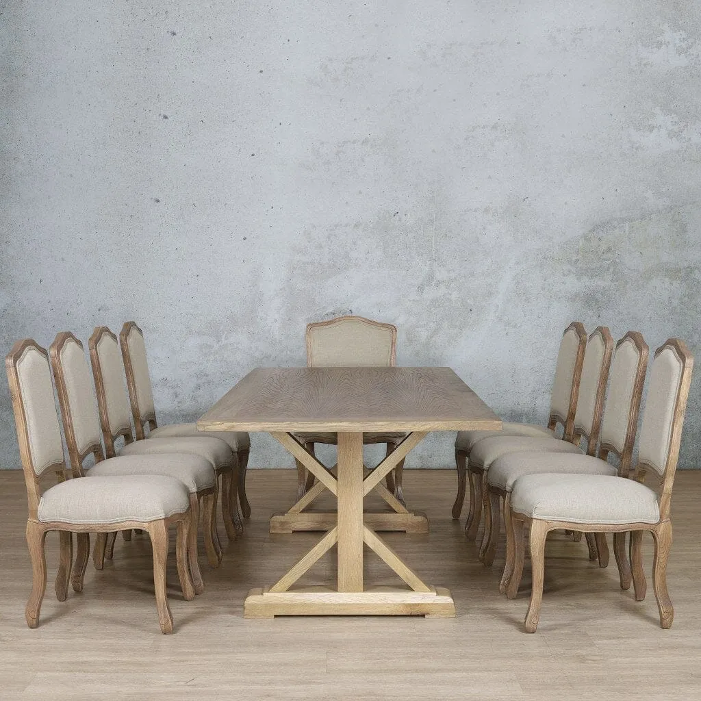 Berkeley Wood Top & Duke 10 Seater Dining Set