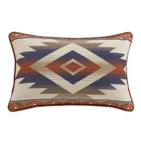 Blue Aztec Indoor/Outdoor Pillow, 16x24