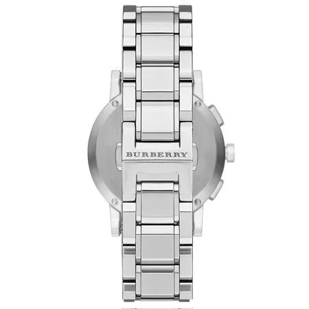 Burberry BU9750 The City Silver Chronograph 38mm Watch