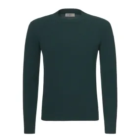 Cashmere Crew-Neck Pullover in Myrtle green