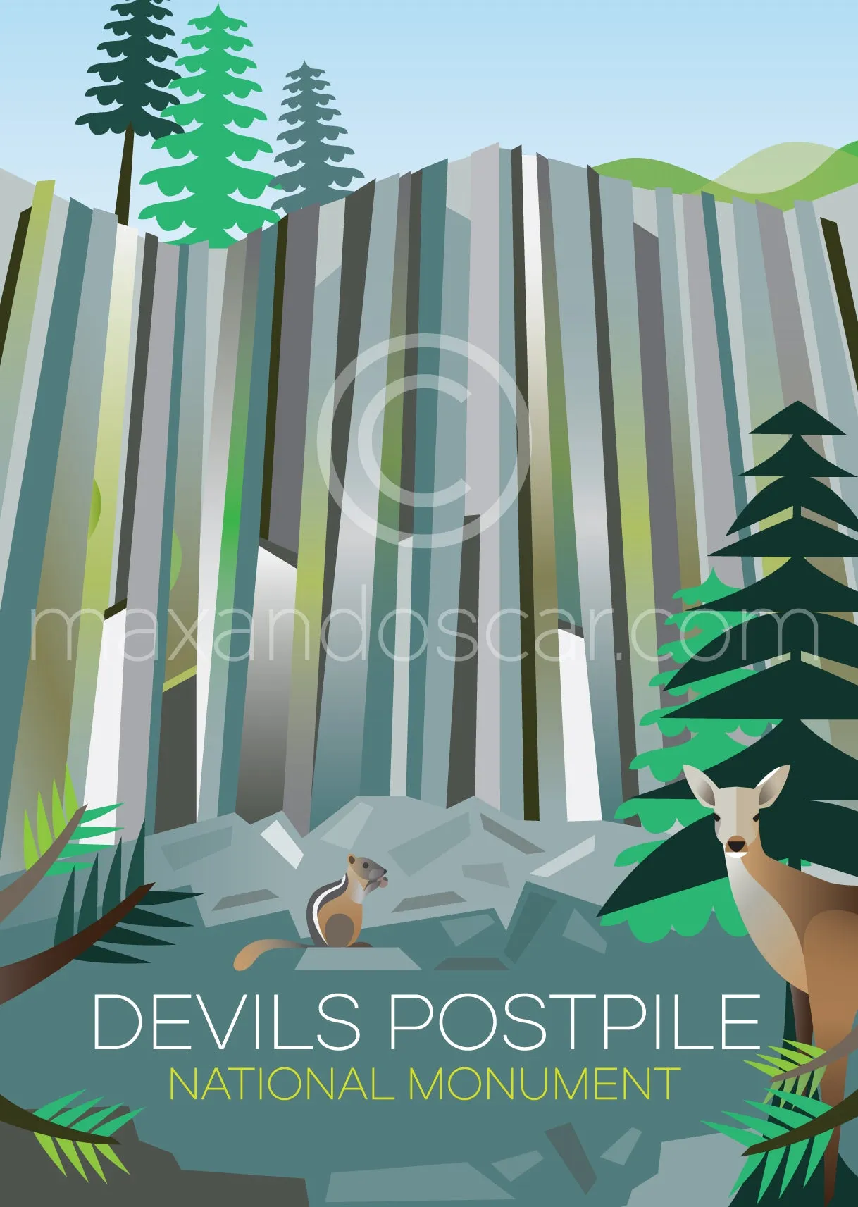 DEVILS POSTPILE PRINT