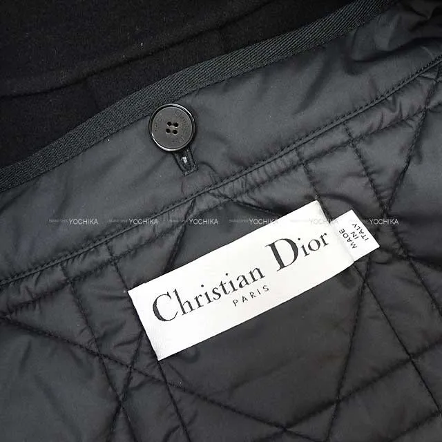 Dior Pea coat 2 in 1 Macro Cannage Quilting With Liner Vest #34 Noir (Black) Polyester 250G18A006050[BRAND NEW][Authentic]