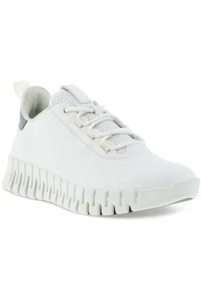 ECCO Womens Gruuv 218203 60718 in white leather