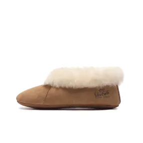 Ella UGG Slippers - Women's Soft Sole Australian Sheepskin Slippers Ballet shoes