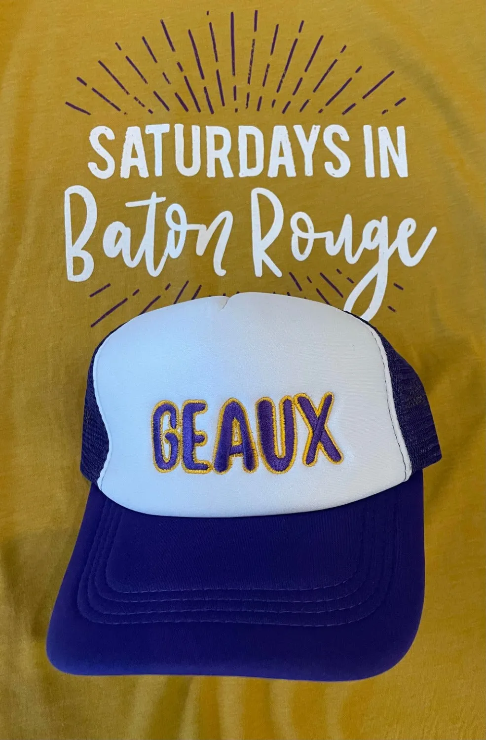 EMBROIDERED TRUCKER HAT | GEAUX