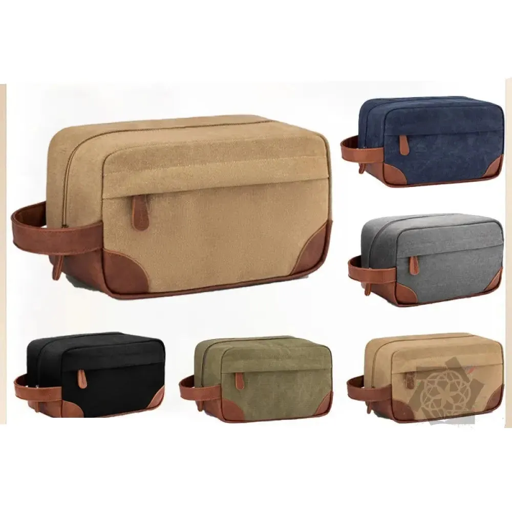 European retro men's toiletry bag