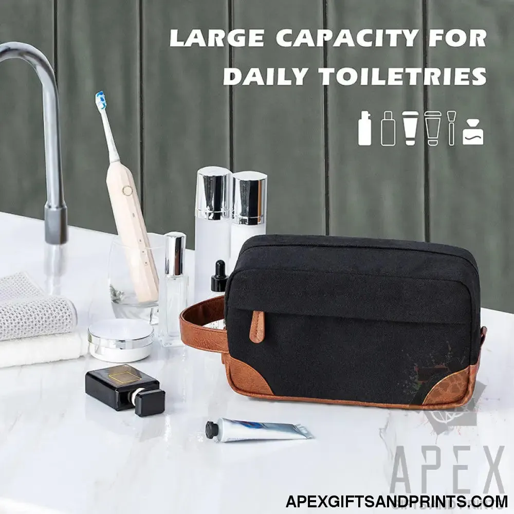 European retro men's toiletry bag