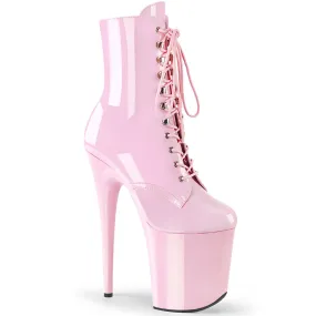 FLAMINGO-1020 Pleaser Shoes Baby Pink Exotic Dancer Boot