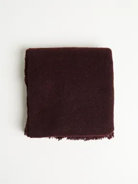 Gobi Solid Scarf in Dark Fig