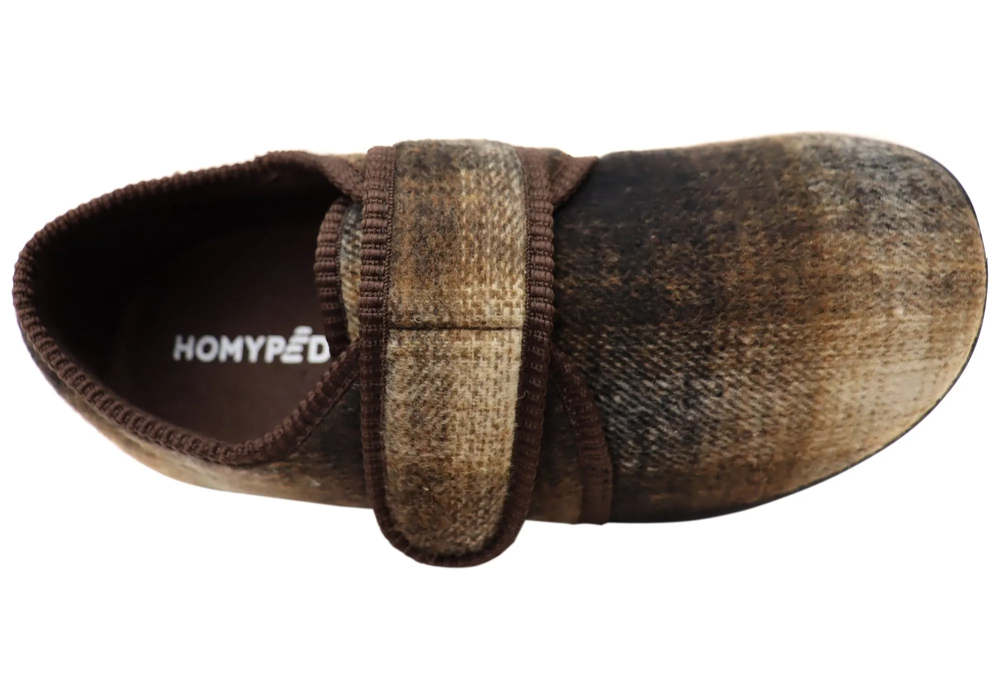 Homyped Mens Ando Adjustable Strap Extra Extra Wide Slippers