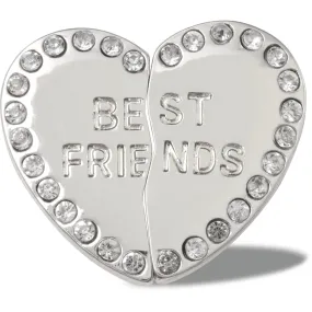 Jibbitz Unisex Silver Best Friends Joyería