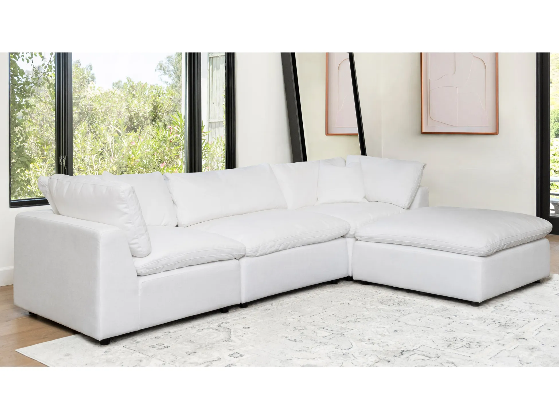 JoJo Fletcher Luxe Feather and Down 4-pc Sectional Set