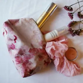 Light Pink Floral Makeup Bag | Sensual Pink