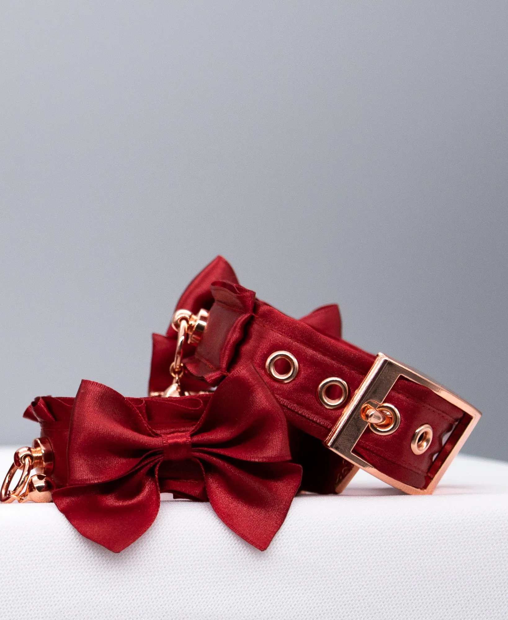 Luxury Red and Rose Gold Cuffs