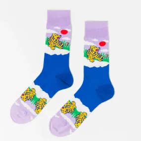 Men's Sized Socks - Tiger