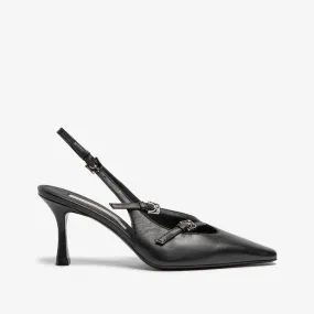 Nevia | Women's leather sling back décolleté