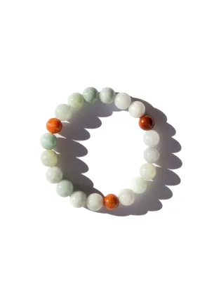 Pea — Beaded jade bracelet