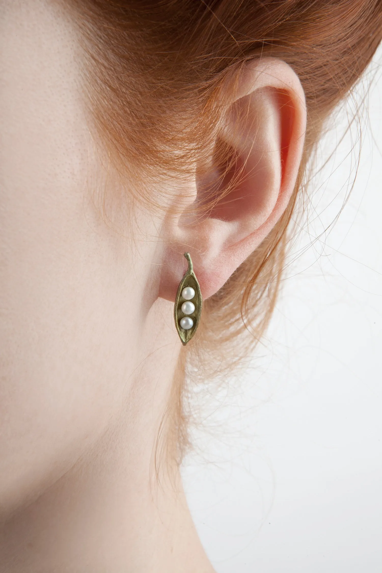 Pea Pod Earrings - Petite Post