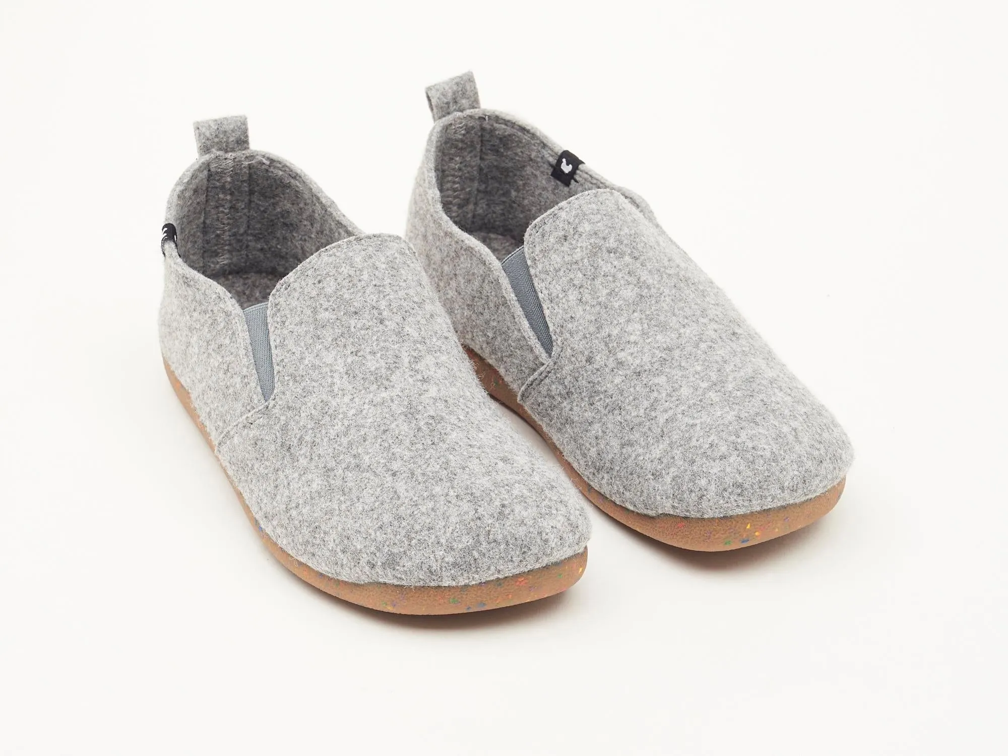 Pet soft eco felt slippers with rubber soles