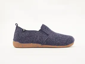 Pet soft eco felt slippers with rubber soles