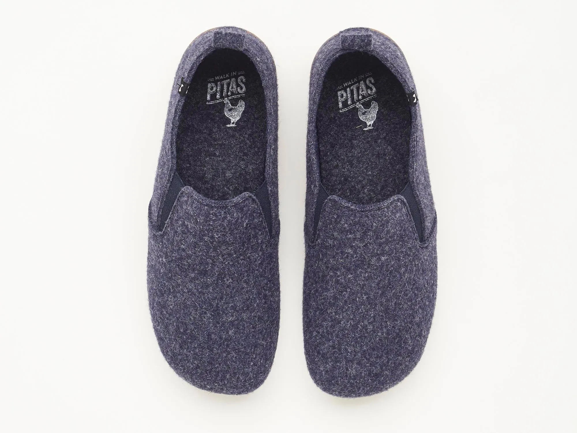 Pet soft eco felt slippers with rubber soles