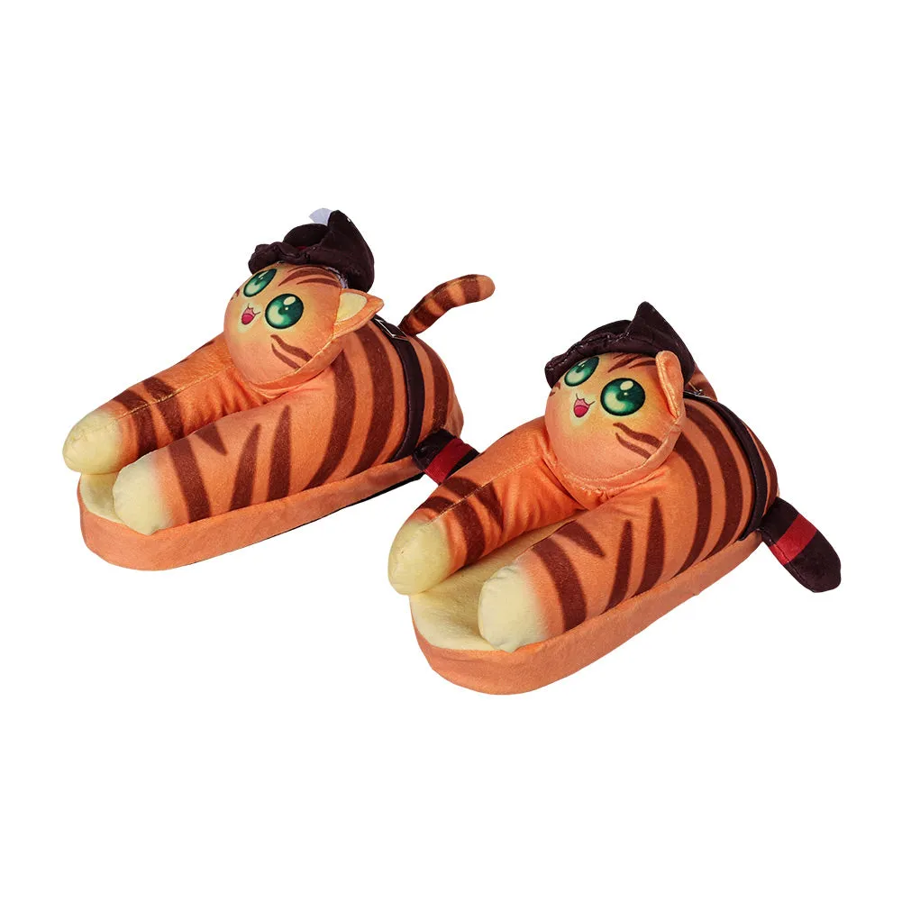 Puss In Boots Cosplay Cotton Slippers Halloween Costumes Accessory