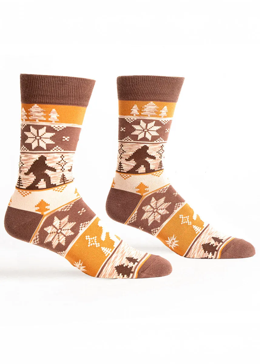 Sasquatch Sweater Men's Socks