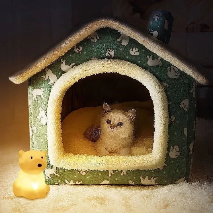 Soft Plush Cat & Dog House Kennel