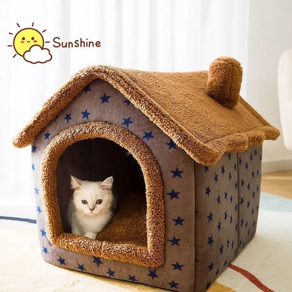 Soft Plush Cat & Dog House Kennel