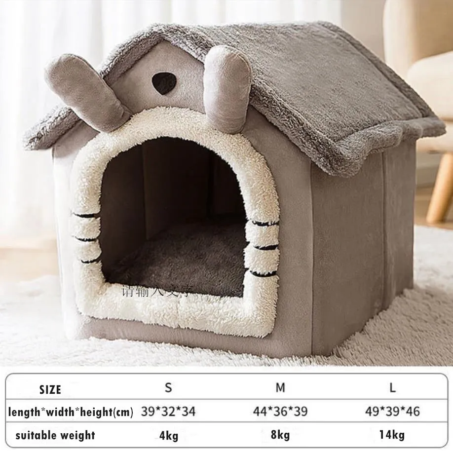 Soft Plush Cat & Dog House Kennel