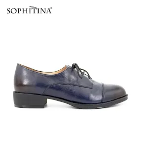 SOPHITINA Full Genuine Leather Soft sheepskin woman shoes