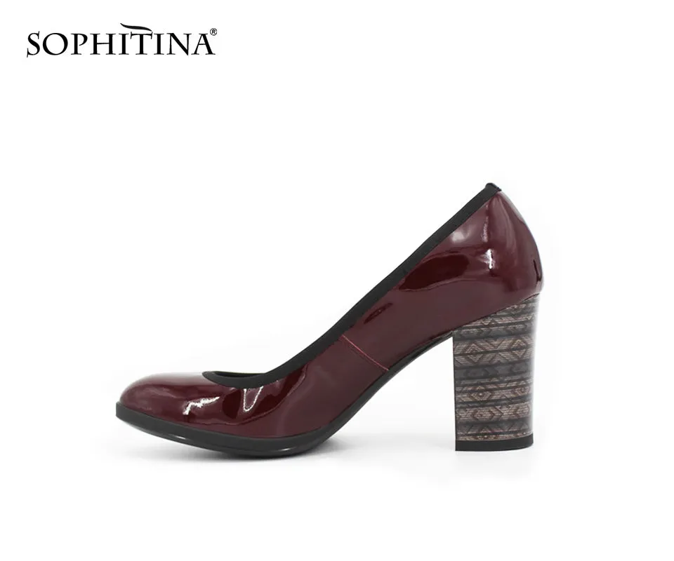 SOPHITINA Genuine Leather Highheels